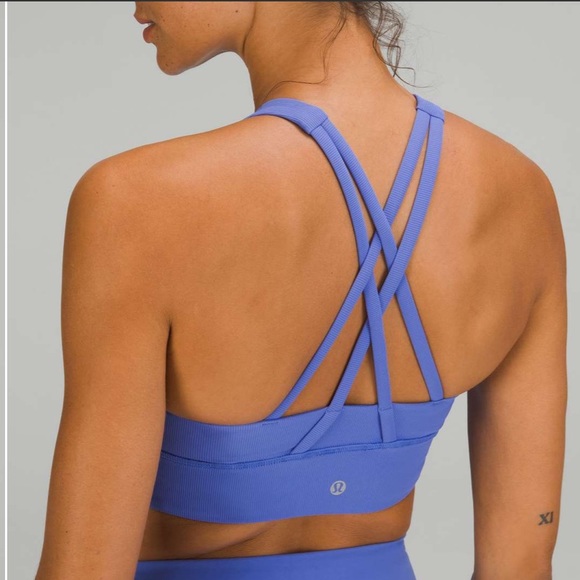 Lululemon Energy High-Neck Ribbed Bra *Medium Support, B–D Cups - Red - Picture 3 of 5